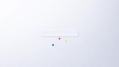 三色弹跳球搜索栏标志LOGO演绎视频的预览图